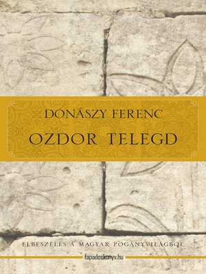 cover image of Ozdor Telegd